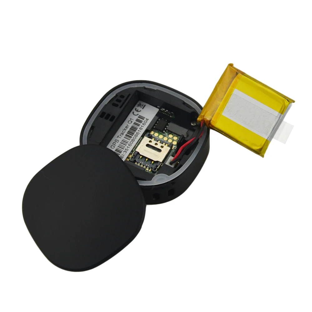 Portable Mini Qbit Q1 Gsm Gprs Gps Tracker Sos Gps Wifi Positioning Sound Alarm App Real Time