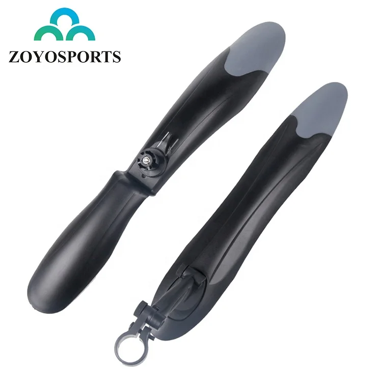 

ZOYOSPORTS Adjustable Road Mountain Bike Cycling Tire Front/Rear Fenders 26", 27.5", 29" MTB Bicycle Mudguard, Mainly black grey as per graphics