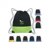 Custom Printing Dye Sublimation Factory Supply Drawstring Bag With Front Zipper Pocket