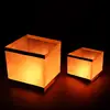 fire retardant handmade Gold silver Wooden Water Floating river Lantern with tea light for festival new year holiday events