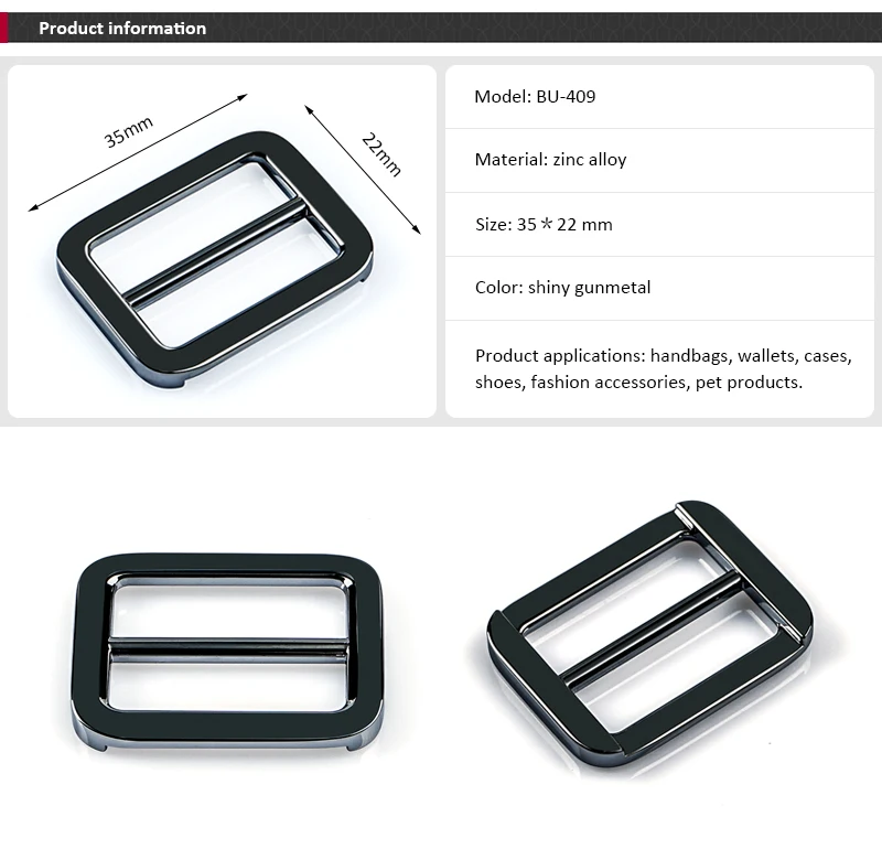 Metal Tri-Glide Buckle