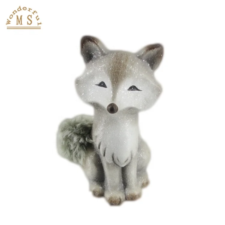Autumn Ceramic Squirrel Table Decoration, Lovely hedgehog Home Decorative item, Smart Fox Animal Small pendant ornaments