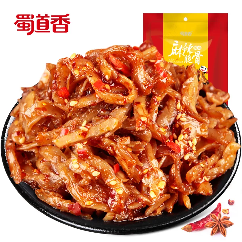 
ShuDaoXiang 108g Per Bag 170Bags Per Carton Mala Cuigu Chinese Spicy Snack Pig Cartilage  (62006644919)