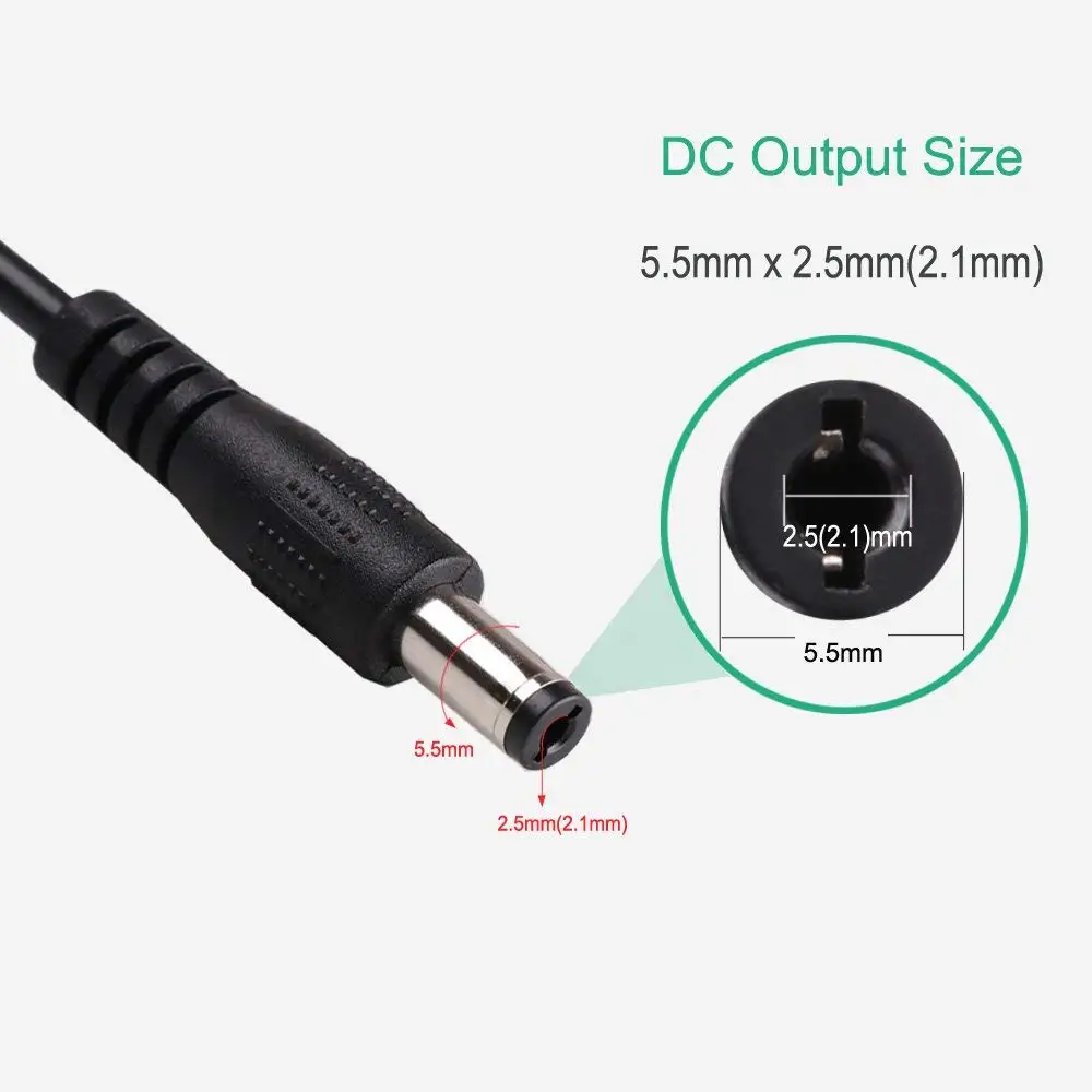 Usb To 5.5 2.5mm Dc Cable