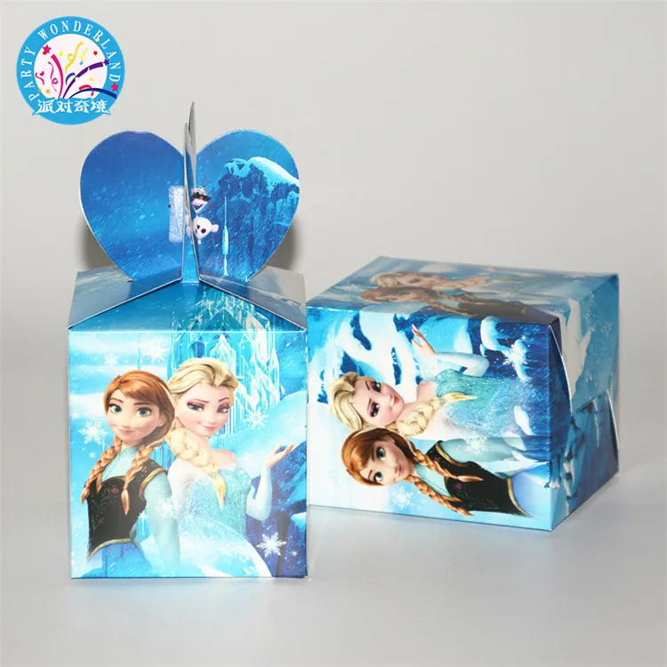 Frozen Princess Theme Paper Gift Packing Boxes Party Supplies - Buy ...