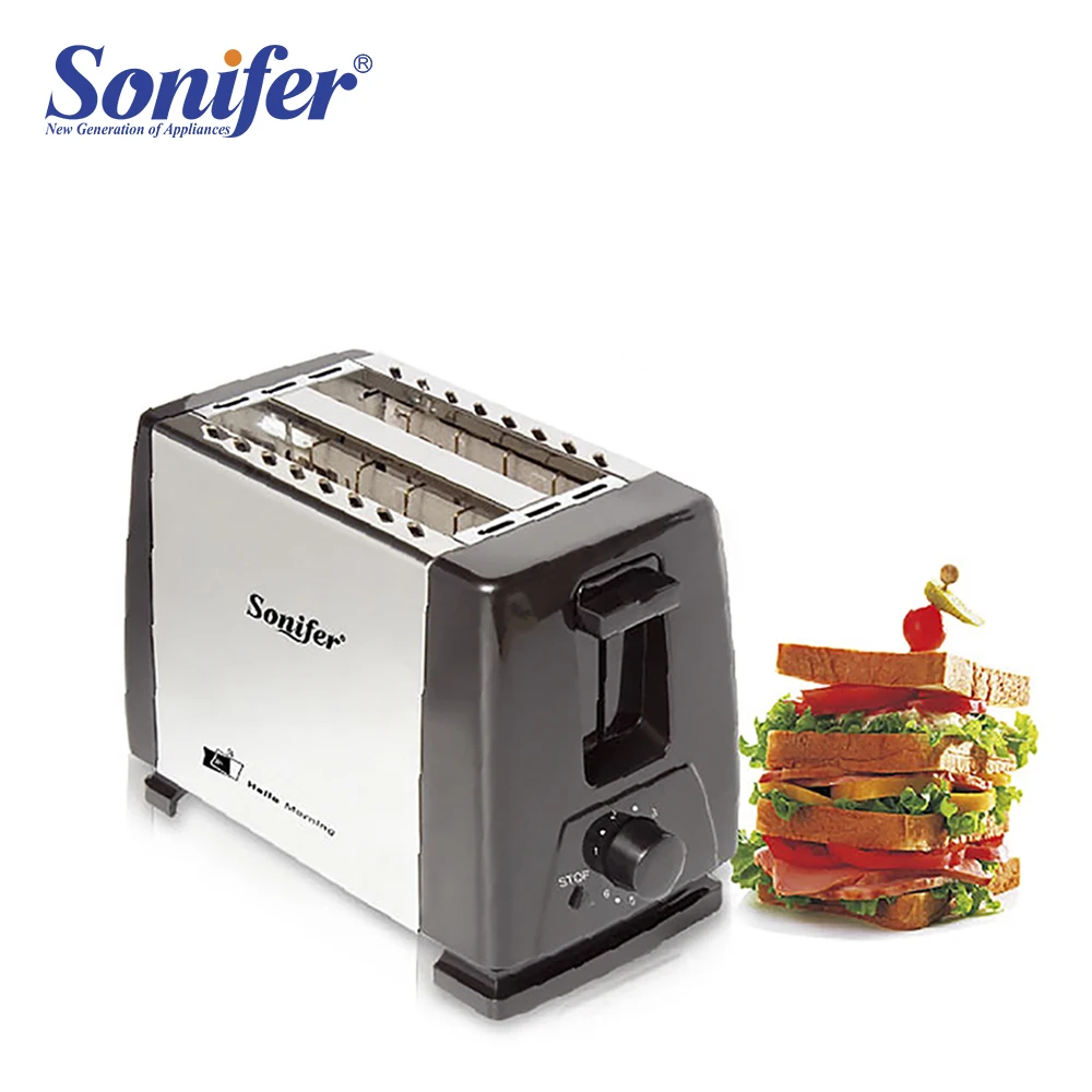 Sonifer 600-700 W 2 Slice Toaster with Warming Rack Stand Bread Toasters For Breakfast SF-6007