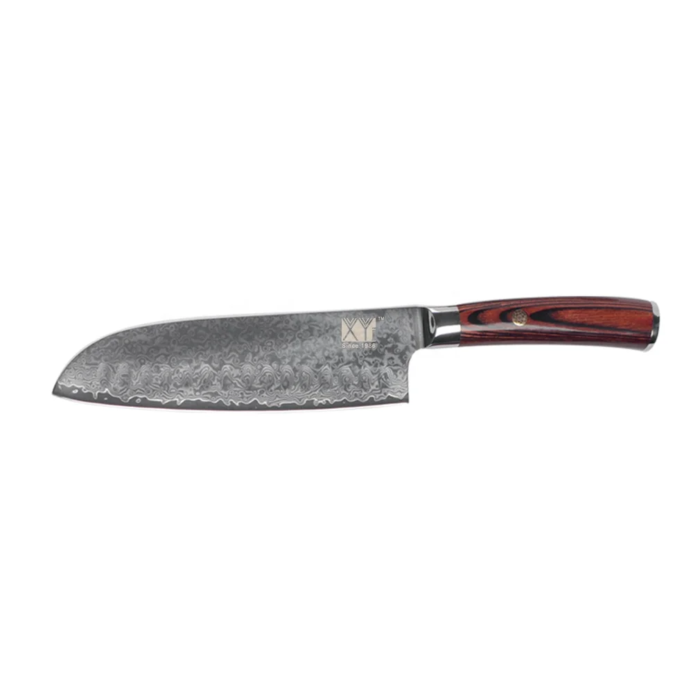 

Japanese VG10 Damascus Steel Kitchen Knife 7 inch Santoku 67 Layers Sharp Blade Sushi Non slip Handle Knife Cooking Tools