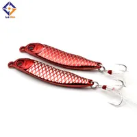 

wholesale fishing lure hot selling fish shape 10g 15g 20g feather treble hook fishing lure