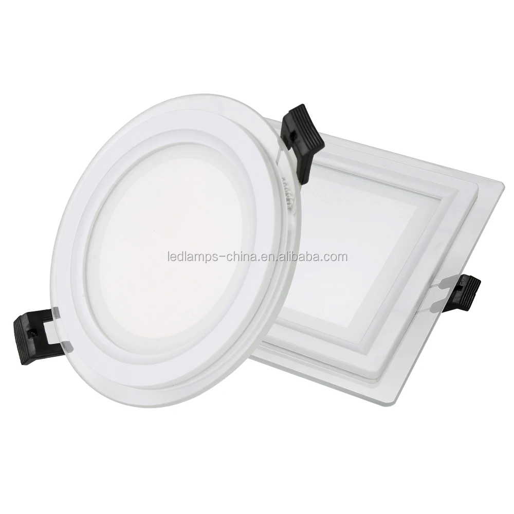 9w 12w 18w Acrylic Glass thin smd LED Downlight Ceiling Lamp Round Square Recessed Downlight Home Living Room LED Spot Lighting