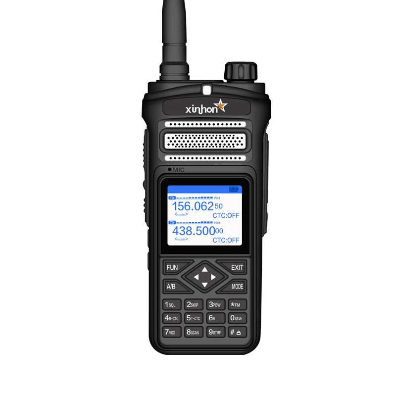 Guard Equipment Police Radio  Long Distance  Military  Dual bands UHF and VHF Walkie Talkie  12W Two way Radio Waterproof XH-A91