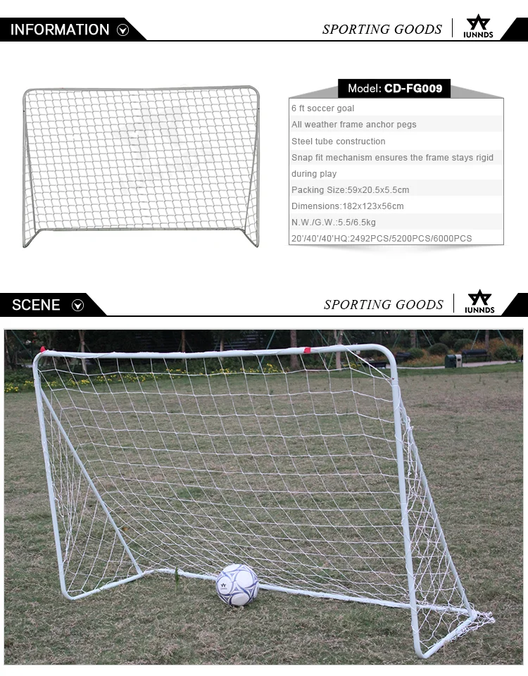 6ft goal post