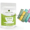 Private Label 14 days Fast Weight Loss Body Shaped Hot Selling Skinny Tetox Flat Tummy,Ice detox slim tea, herbal extract powder