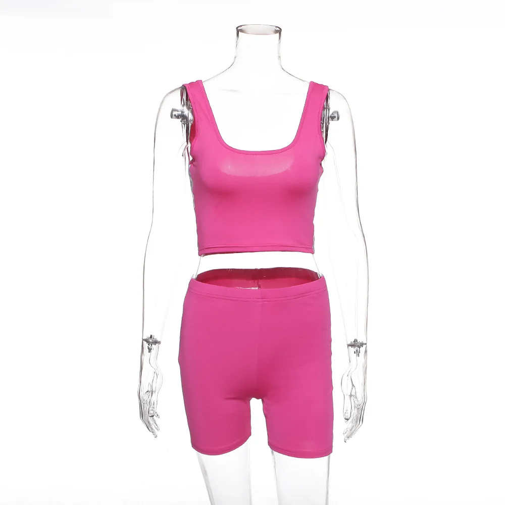 Lumbar Sexy Vest High Female Waist Tight Sleeveless Shorts Reflective Strip Women Jumpsuit