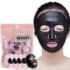 Wholesale beauty face mask sheet black color Bamboo charcoal diy compressed facial mask