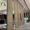 movable partition Fabric Hard box 5 star hotel , Easy pushing folding Panel door partition, sound proof