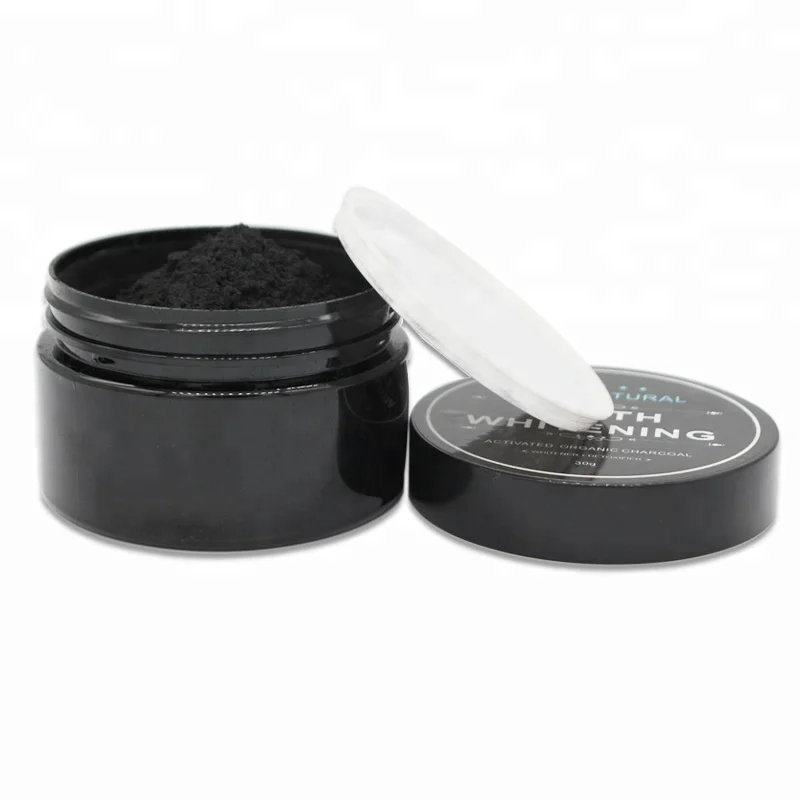 

In Stock Activated Charcoal white teeth bleaching Whitening Powder, Black