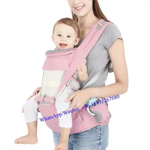 Image of Convenient safety newborn adjustable cotton hip seat back support baby carrier sling wrap