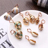 

Lateefah 2019 New Design Metal Gold Knot Geometric Irregular Natural Freshwater Pearl Long Earrings for Women Girl Party Jewelry