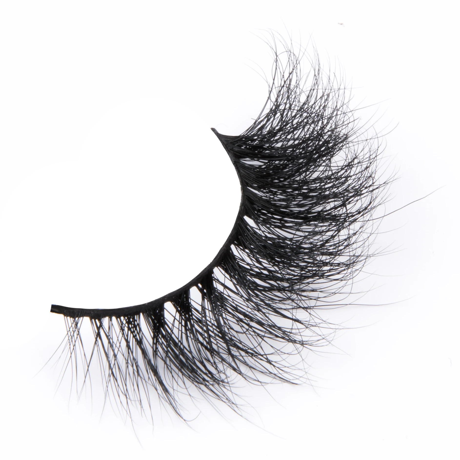 

False lashes wholesales natural looking 3d mink eyelashes 2d 6D08, Natural black