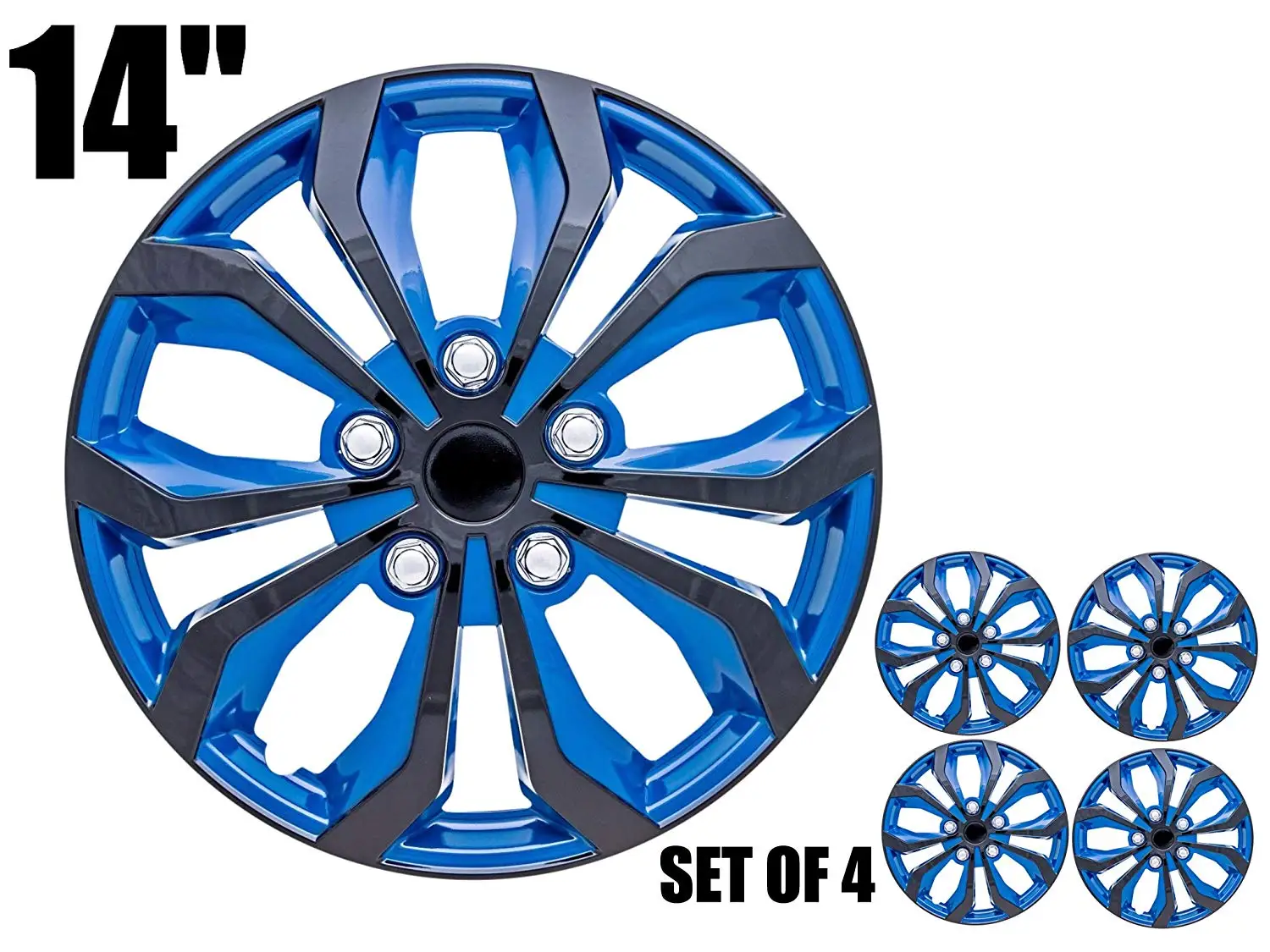 blue hubcaps