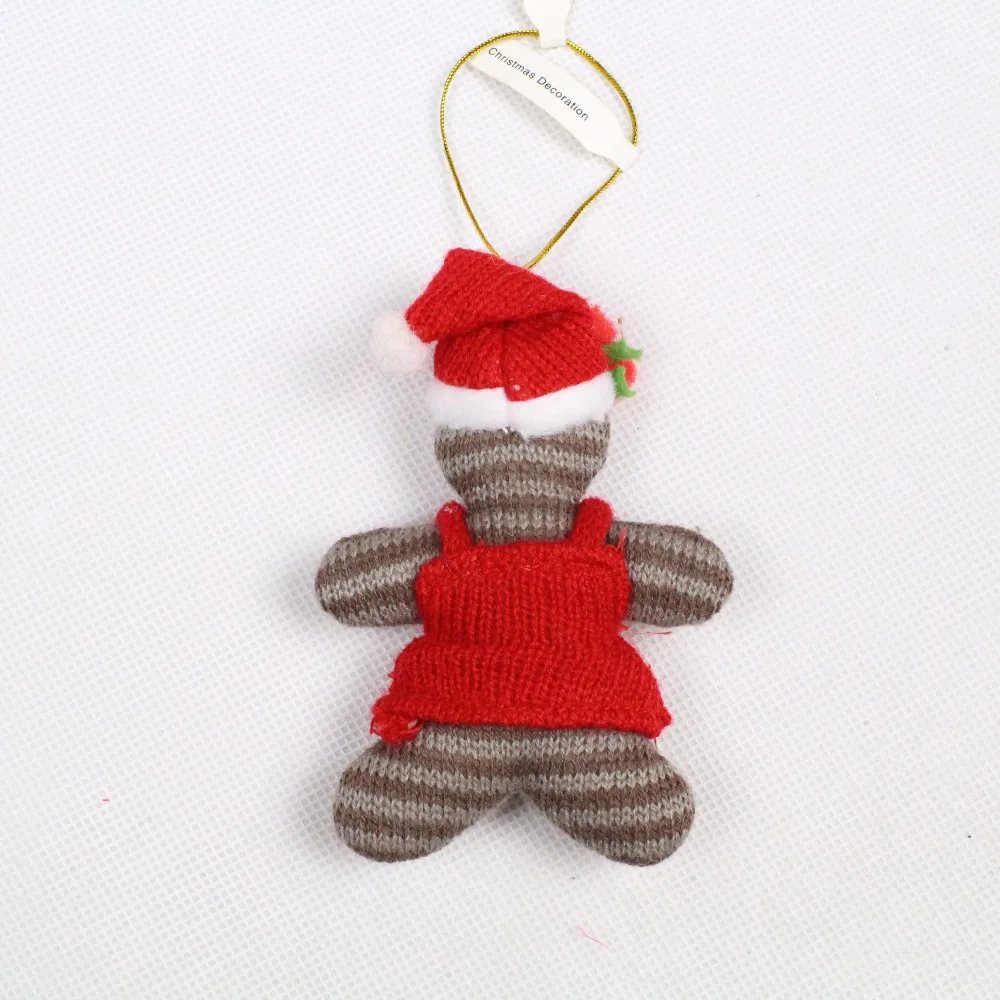 
Lovely christmas decoration stuffled hand knitting patterns hanging toys doll small 