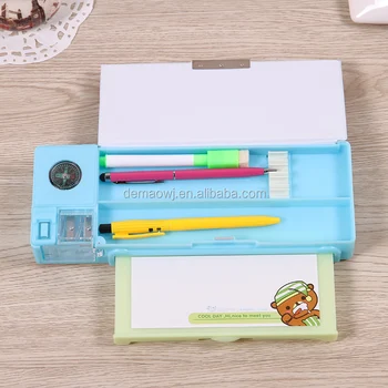 pencil case with sharpener