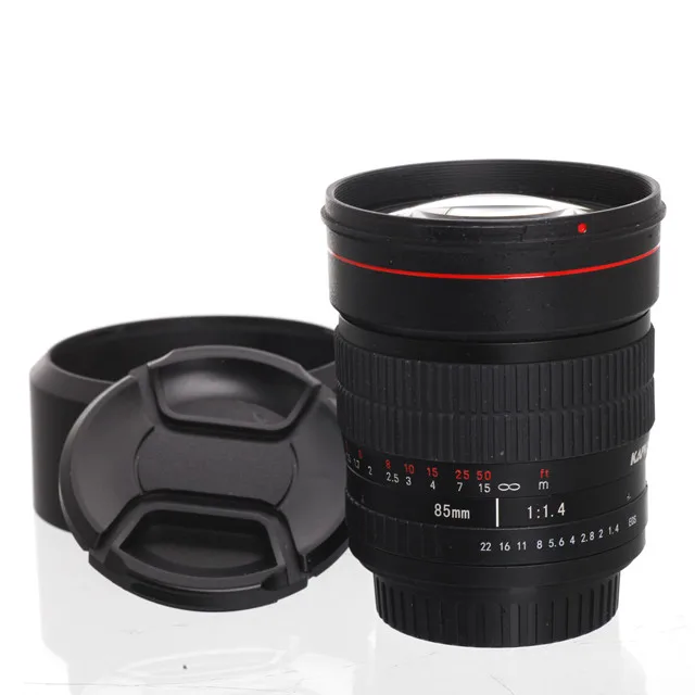 

cen 85mm F1.4 APS camera lens for ni-kon d750 for canon lens eos 1300d 7d, Black