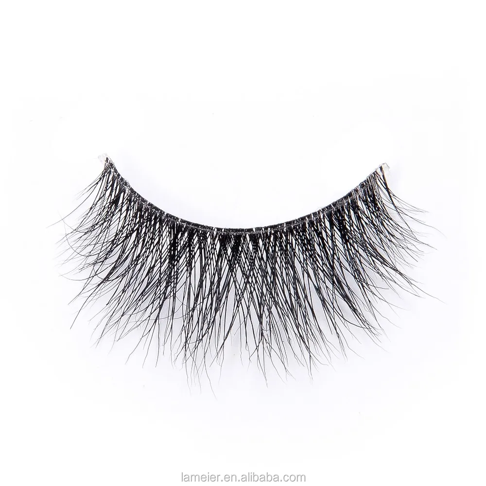 

Natural False Eyelashes Invisible Clear Band Black Eye Lashes