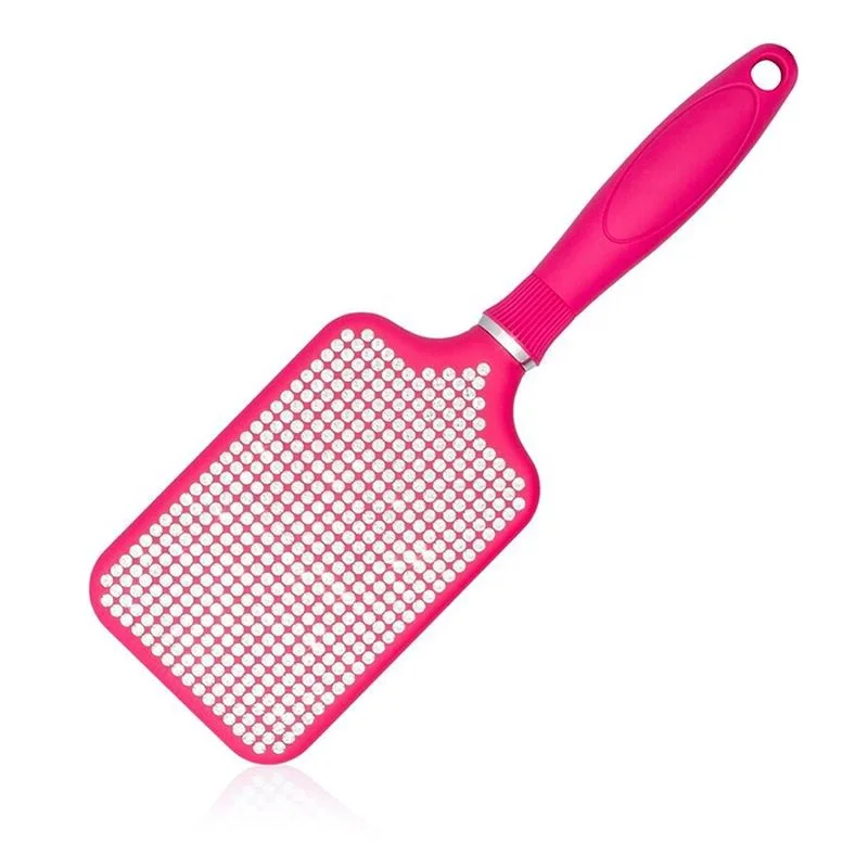

New detangling hair brush crystal paddle hair brush wholesale diamond hair brush