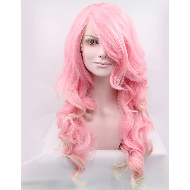 Free Shipping Multi Color Pink White Highlight Blonde Synthetic