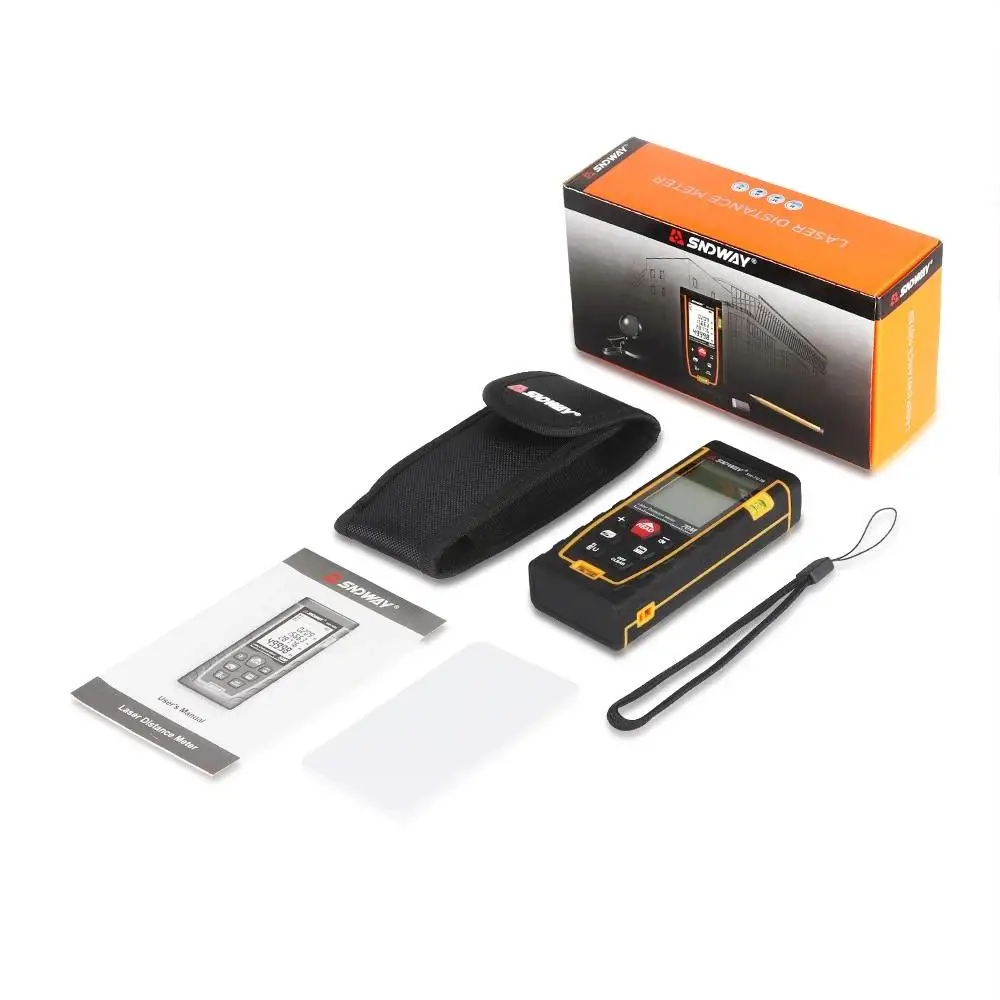 
SNDWAY SW-TG120 Handheld Portable Multi-functional laser distance meter 120m Accurate measurement 