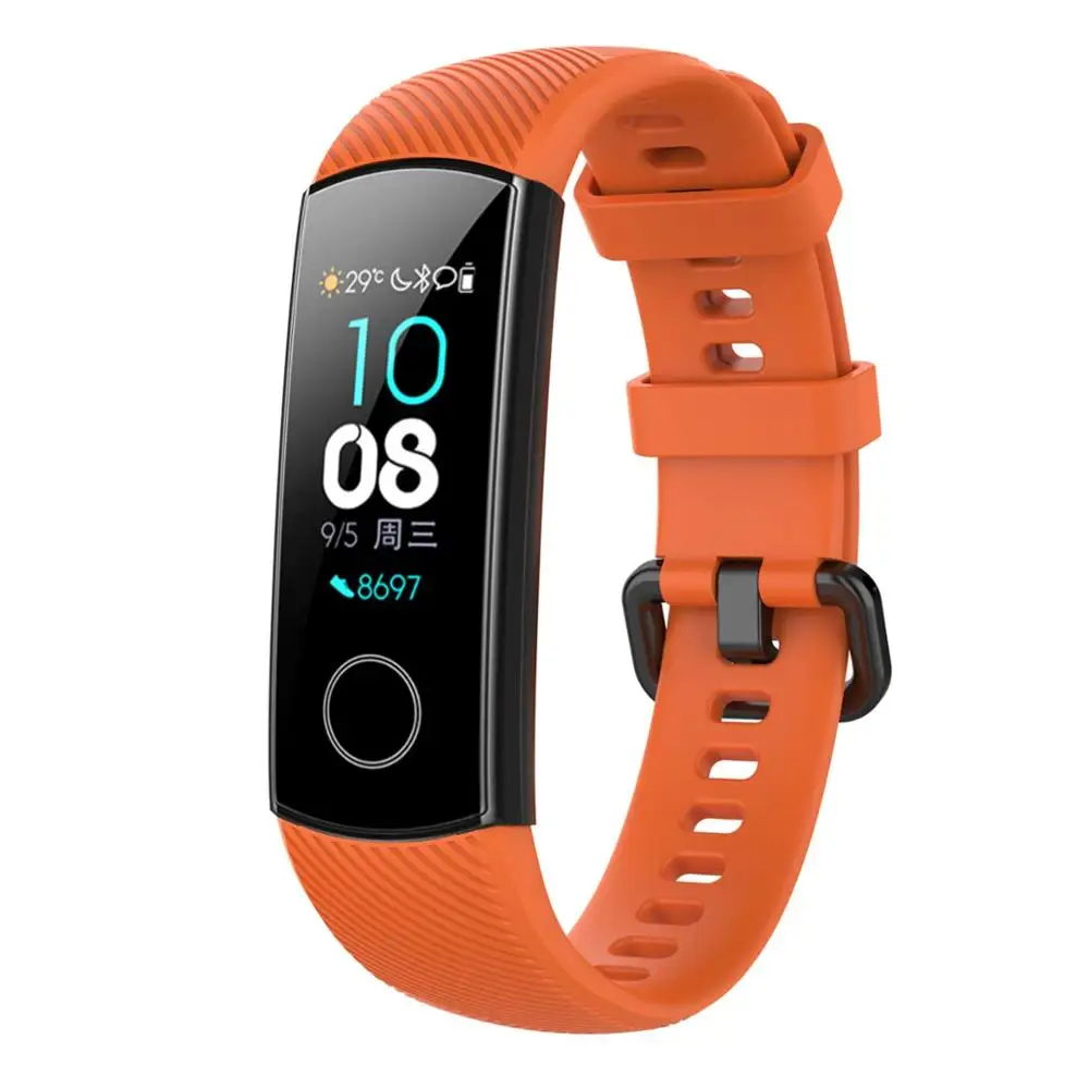 

2019 New Products silicone watch band smart watch band replacements for honor band 5 Strap replacement accessories, Optional