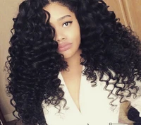 

curly Glueless Full Lace Human Hair Wigs Wavy Lace Front Wigs Unprocessed Virgin Brazilian Water Wave For Black Women
