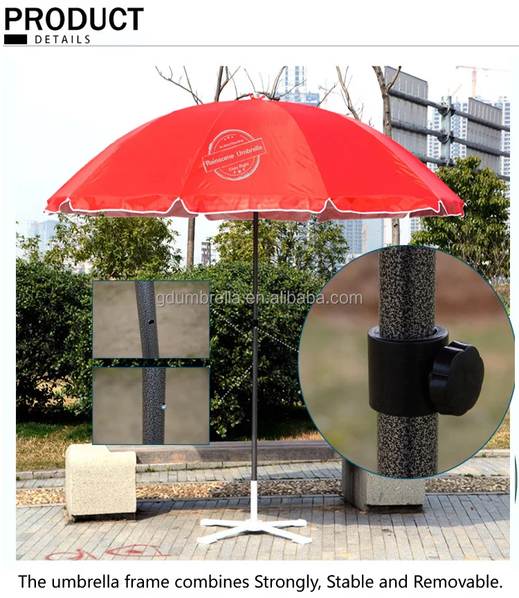 professional advertising promotional windproof custom outdoor beach umbrellas wholesale