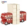 Customized Red Set Resin Book Stand Home Decor set London Bus Bookends