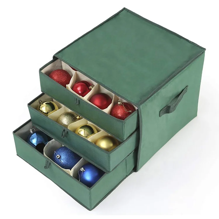 

Christmas Ball Storage Containers Ornament Storage Box Dividers, Customized color