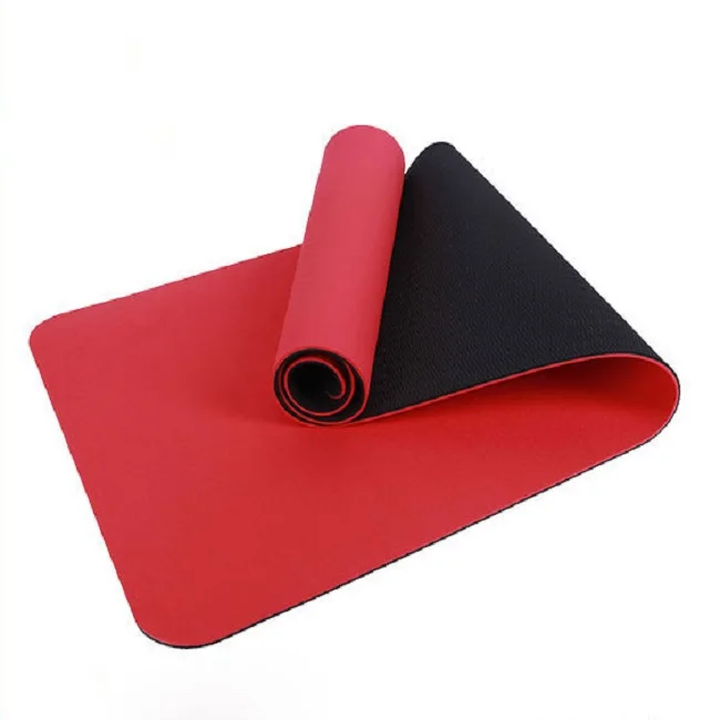 

Wholesale TPE Private Label Two layer Natural Anti-Slip Eco-Friendly Yoga Mat, Six colors or customize