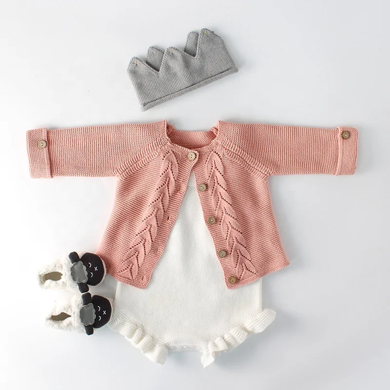 

B23551A 2019 New baby lovely knitted cardigan + sweater clothing