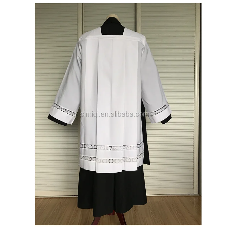 Wholesale Classic White And Black Choir Surolice And Clergy Anglican