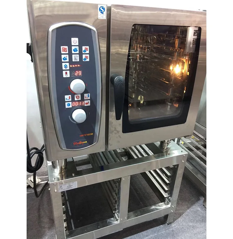 
Bakery machine gas combi oven 6 trays combi steamer series 