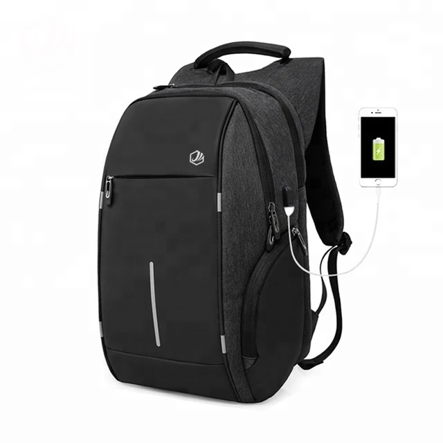 

2020 JUNYUAN Anti Theft Design Large Capacity Laptop Backpack Bag with USB Charging