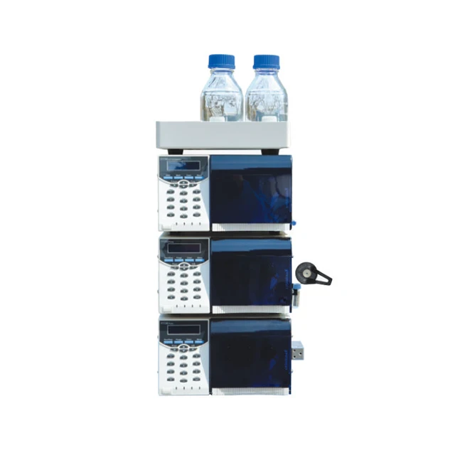 HPLC:2pumps+detector+injector+column+mixer