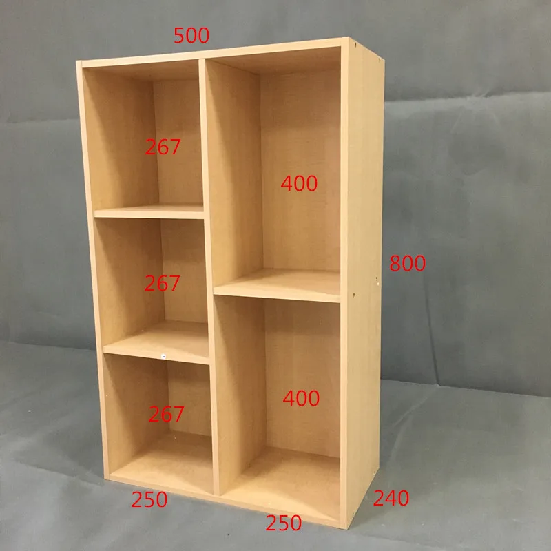 2015 New Design 6 Cube Modern Wood Bookcase Furniture Wooden