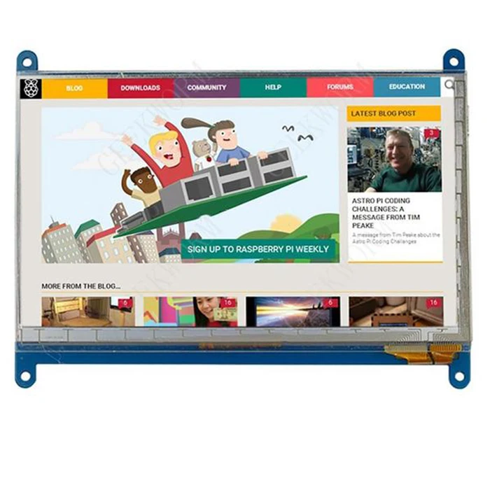 

R1004 7 Inch Touch Screen 1024*600 Capacitive Raspberry Pi IPS Digital LCD for Raspberry Pi 4/3 B+
