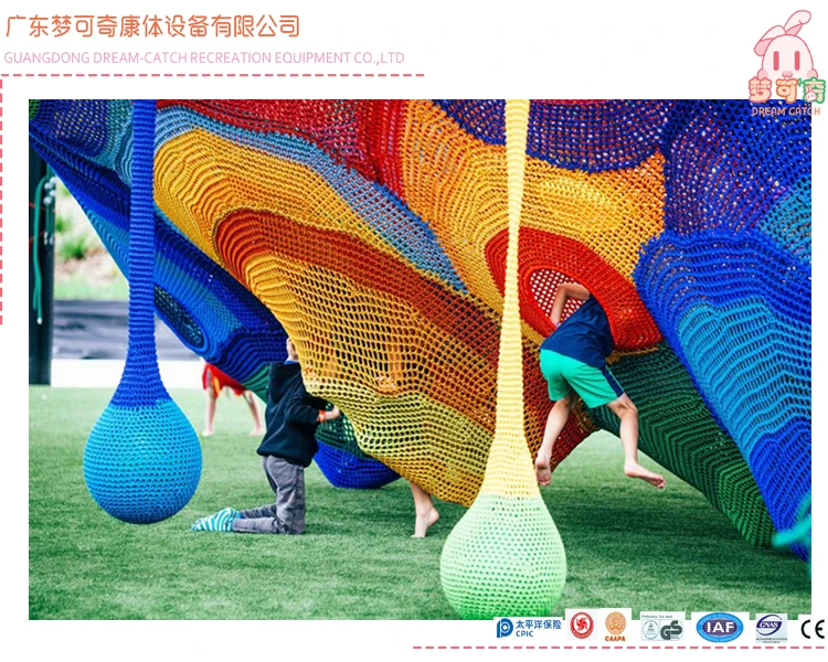 climbing spider web playground