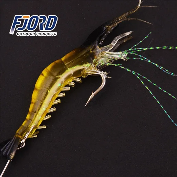 

FJORD Wholesale in stock 90mm 6g Soft Lure Shrimp Soft Plastic Lure, 2color
