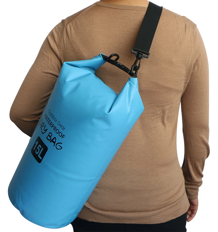 Stock Wholesale 2L 5L 10L 15L 20L 25L 30L PVC Waterproof Ocean Pack Wet Dry Bag