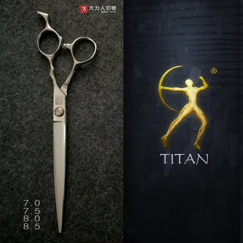 Titan Ergonomic Japan Hitachi steel best quality Pet grooming scissor