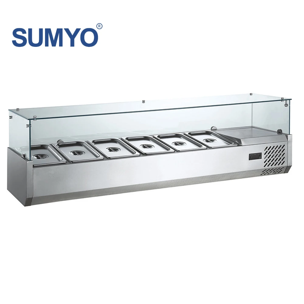 Stainless Steel 1 8m L Refrigerated Table Top Salad Bar Buy