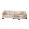 New style fashion home furniture decor Beige leather Corner sofas couch